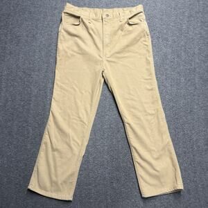 Vintage Maverick Western Bootcut Pants Mens 34x29 (tag 38 short) Khaki Workwear